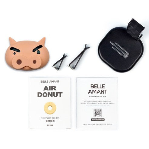 Belle Amant Crayon Shin-chan Big Face Car Air Freshener Buri Burimon, Fresh Cotton, 1 piece