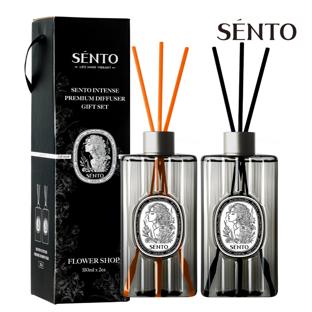 Sento Intense Premium Large Capacity Diffuser Gift Set Flower Shop 550mlx2