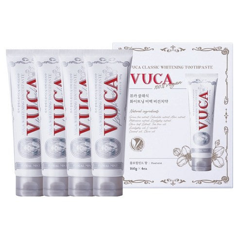 Vuca Classic Whitening Toothpaste, Floral Mint, 160g, 4 Pack