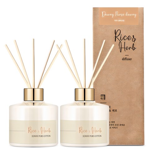 Household Guide Rice & Herb Diffuser, Clean Soap, 200mlx2