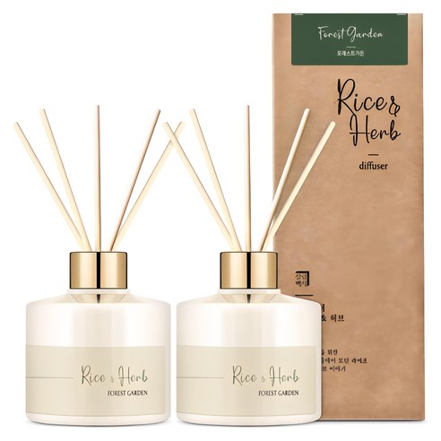 Household Guide Rice & Herb Diffuser, Forest Garden, 200mlx2