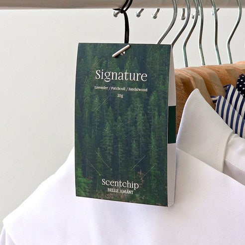 Belle Amant Scent Chip Car Air Freshener Sachets 20g, 2-Pack, Signature, 1 piece