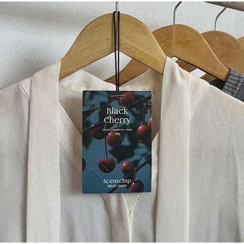 Belle Amant Scent Chip Car Air Freshener Sachets 20g, 2-Pack, Black Cherry, 1 piece