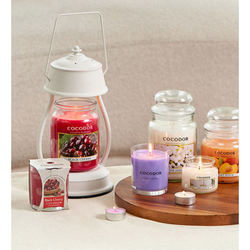Cocodor Premium Candle, Black Cherry, 170g, 1 piece