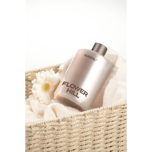 Kundal Large Capacity Perfume Diffuser, Fibercitic Set, Flower Hill 500mlx2