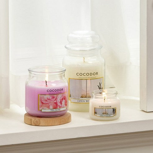 Cocodor Small Jar Candle, Cotton Powder, 95g, 1 piece