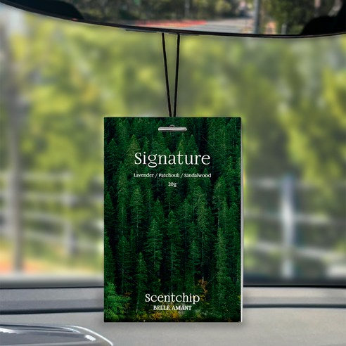 Belle Amant Scent Chip Car Air Freshener Sachets 20g, 2-Pack, Signature, 1 piece