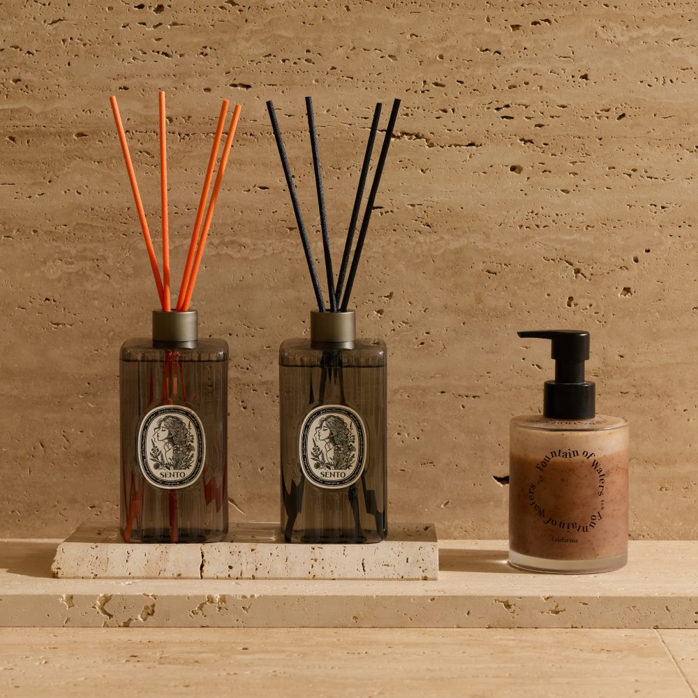 Sento Intense Premium Large Capacity Diffuser Gift Set Black Cherry 550mlx2