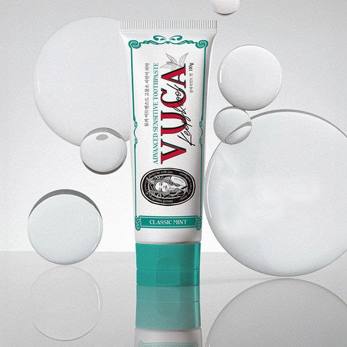 Vuca Advanced High Fluoride Sensitive Toothpaste Classic Mint Flavor, 110g, 4 Pack