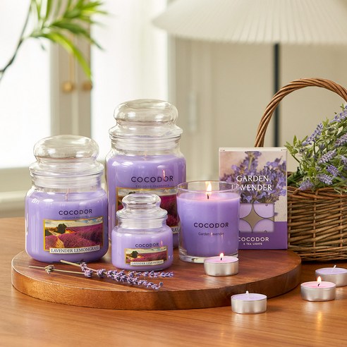 Cocodor Small Jar Candle, Lavender & Lemongrass, 95g, 1 piece