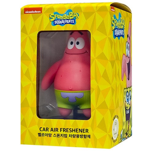 Belle Aman SpongeBob Figure Car Air Freshener Patrick, Fresh Cotton, 1 piece