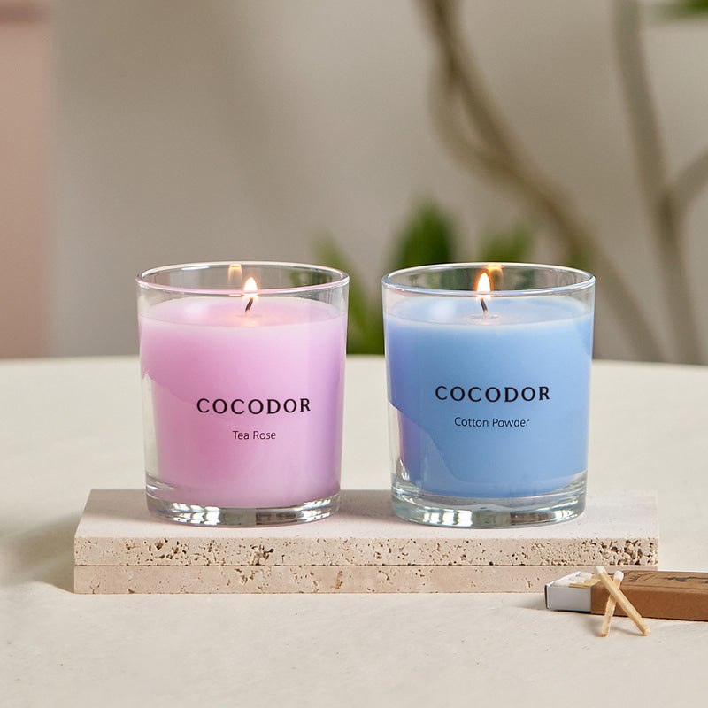 Cocodor Premium Candle, Cotton Powder, 170g, 1 piece