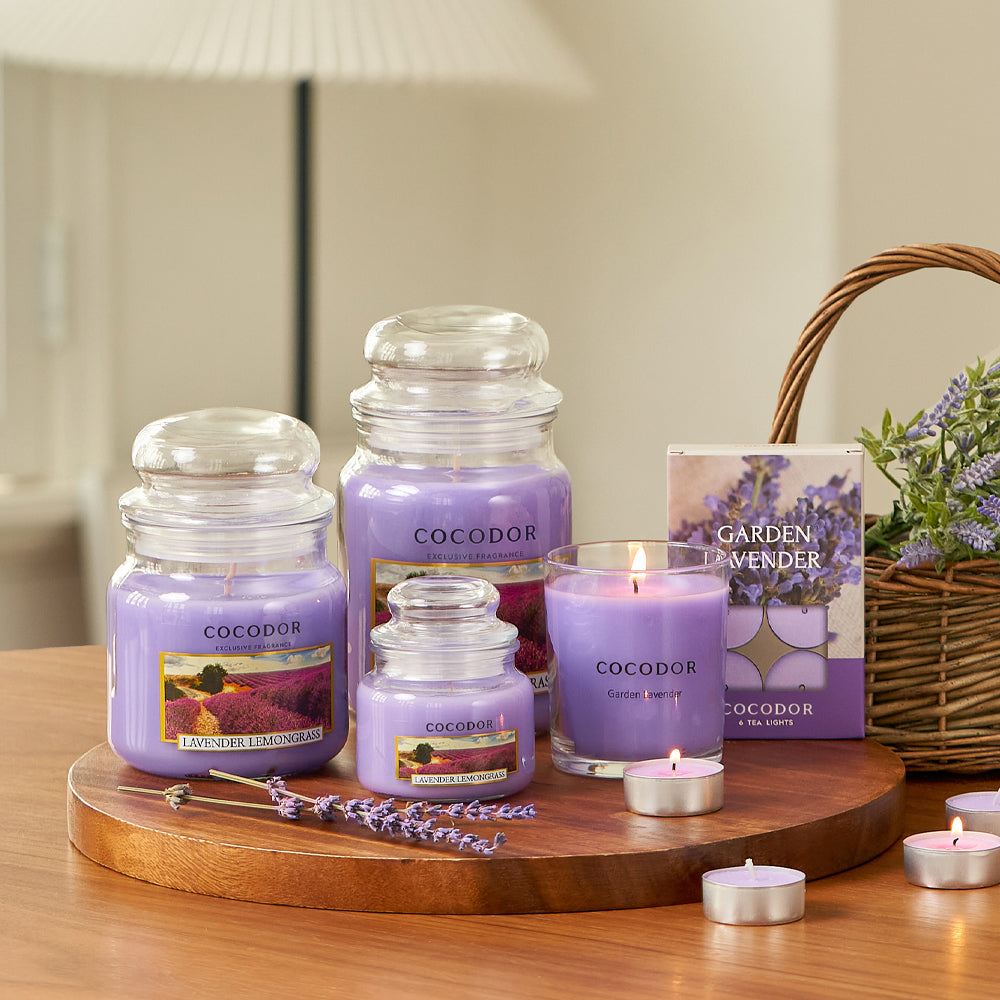 Cocodor Rajiza Candle, Lavender & Lemongrass, 510g, 1 piece