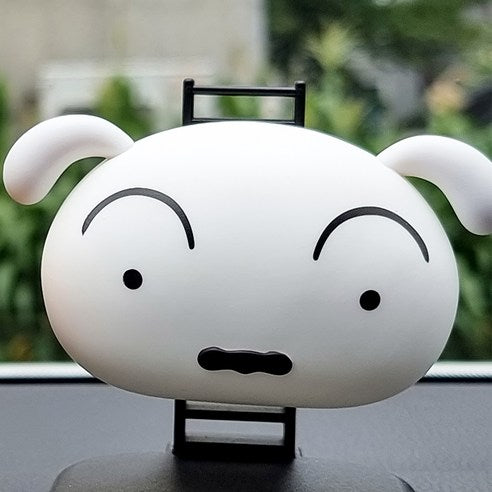 Belle Amant Crayon Shin-chan Big Face Car Air Freshener Whitey, Fresh Cotton, 1 piece