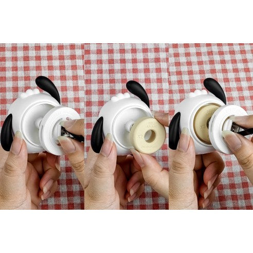 Belle Amant Sanrio Characters Pocachoco Big Face Car Air Freshener, Fresh Cotton, 1 piece