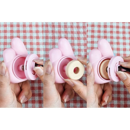 Belle Amant Sanrio My Melody Big Face Refillable Car Air Freshener Set, Fresh Cotton, 1 piece