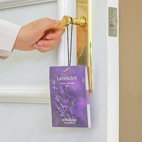 Belle Amant Scent Chip Car Air Freshener Sachets 20g, 2-Pack, Lavender, 1 piece