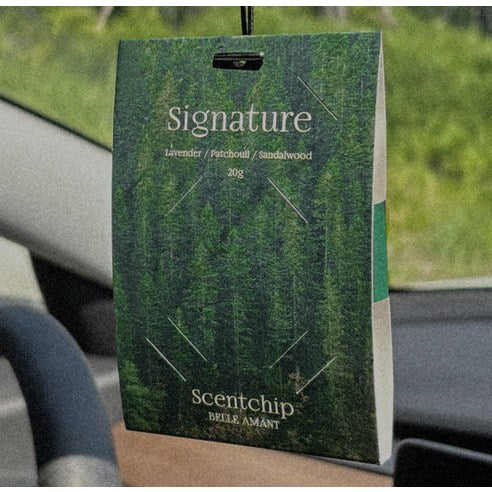Belle Amant Scent Chip Car Air Freshener Sachets 20g, 2-Pack, Signature, 1 piece