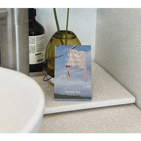 Belle Amant Scent Chip Car Air Freshener Sachets 20g, 2-Pack, Fresh Cotton, 1 piece