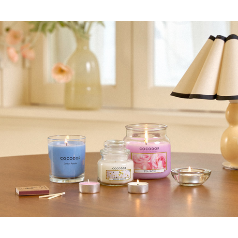Cocodor Small Jar Candle, Honey Peach, 95g, 1 piece