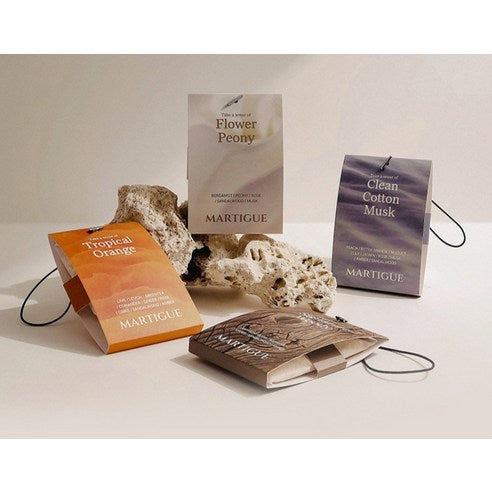 Martigue Perfume Chasse Car Air Freshener 2p, Clean Cotton Musk, 1 Set