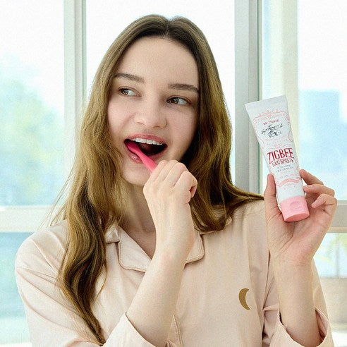 Tartar removal 35%, Zigbee large-capacity high-fluoride gum-care toothpaste, Honey Mint scent, 4 pcs, 117g”