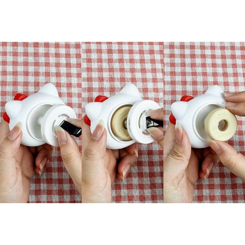 Belle Amant Sanrio Hello Kitty Big Face Car Air Freshener Main Product, Black Cherry, 1 piece