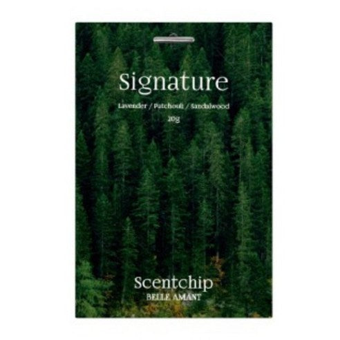 Belle Amant Scent Chip Car Air Freshener Sachets 20g, 2-Pack, Signature, 1 piece