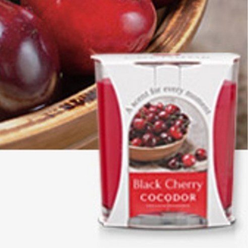 Cocodor Premium Candle, Black Cherry, 170g, 1 piece