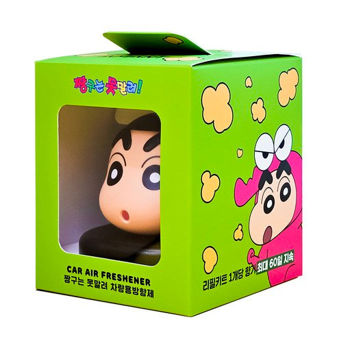 Belle Amant Crayon Shin-chan Big Face Car Air Freshener, Jang-gu, Black Cherry, 1 piece