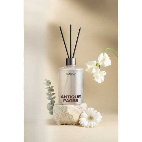 Kundal Large Capacity Perfume Diffuser, Fibercitic Set, Antique Pages 500mlx2
