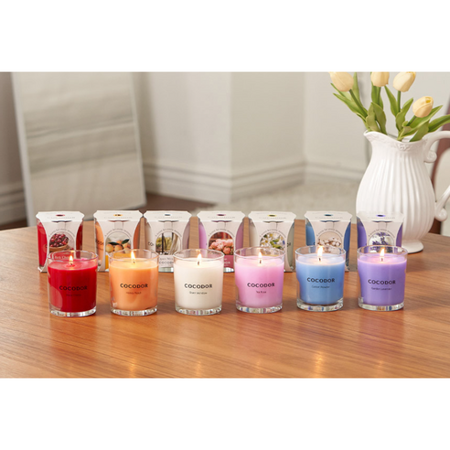 Cocodor Premium Candle, Cotton Powder, 170g, 1 piece