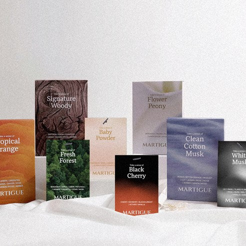 Martigue Perfume Chasse Car Air Freshener 2p, Clean Cotton Musk, 1 Set